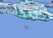 Gempa Bumi Terkini, Berkekuatan 5,7 Magnitudo Guncang Kabupaten Pacitan, Jawa Timur