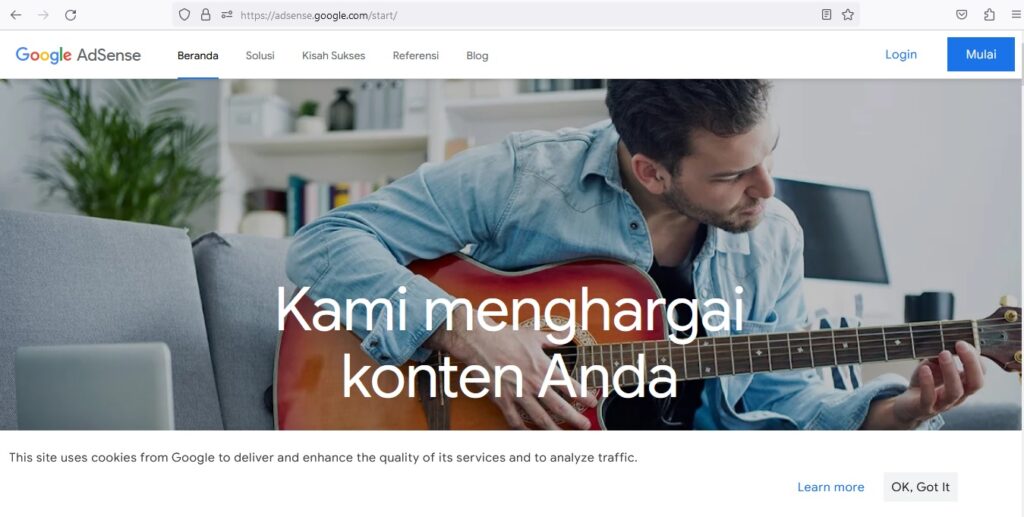 Navigasi ke Google AdSense