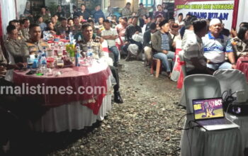 Polres Labuhanbatu Gelar Nonton Bareng Di Posko KBN Padang Bulan.