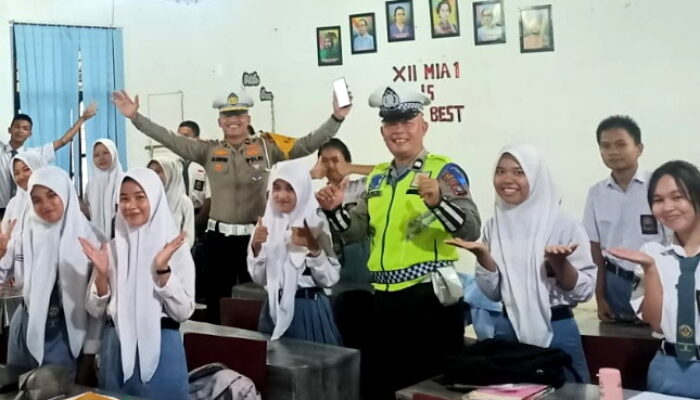 SAT LANTAS POLRES LABUHANBATU SOSIALISASI OPS ZEBRA TOBA 2023