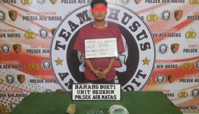 Polsek Aek Natas Polres Labuhanbatu Tangkap Pelaku Pelemparan Kaca Mobil