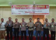Plh Kapolres Rohul Tutup Latihan Pra Operasi Mantap Brata LK 2023 – 2024 Dalam PAM Tahapan Pemilu Tahun 2024