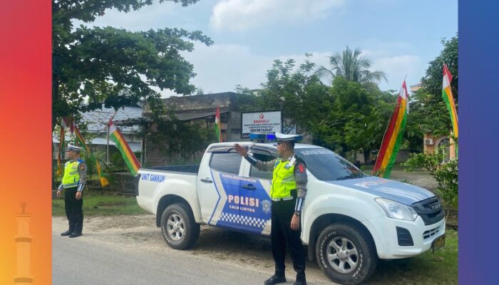 Antisipasi Pelanggaran Dan Kecelakaan Lalu Lintas, Kasat Lantas Polres Rohul Pimpin Patroli Blue Light