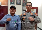 Kapolsek Pangkalan Kuras Sambut Pimpinan Umum Khabarterkini.co