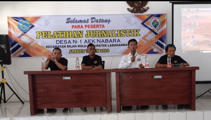 Desa N-1 Aek Nabara Gelar Pelatihan Jurnalistik.
