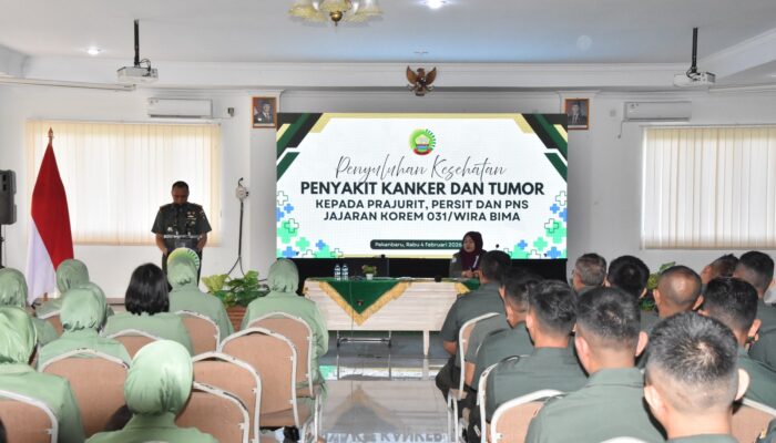 Korem 031/Wira Bima Gelar Penyuluhan Kesehatan Kanker dan Tumor