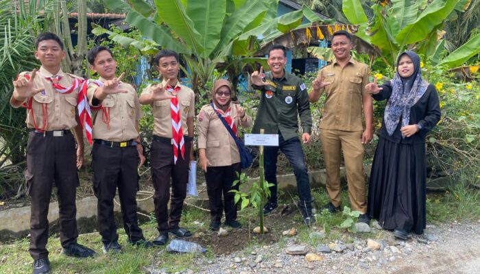 Peduli Alam, THL Kabupaten Labura Berkolaborasi HLH dan Kehutanan Indonesia Tanam 1.000 Bibit Pohon Tabebuya Asal Brazil