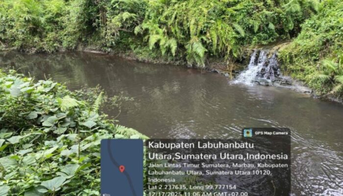 Tim Hijau LHK Labura Laporkan Dugaan Pencemaran Limbah Sawit ke Aliran Sungai Berangir–Aek Tapa