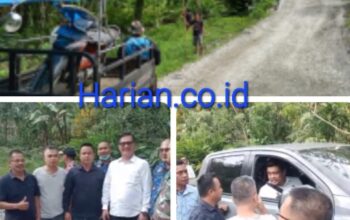 Warga Orahili Huruna Bentangkan Spanduk di Jalan Rusak Parah, Desak Gubernur Sumut Bobby Nasution Segera Bertindak
