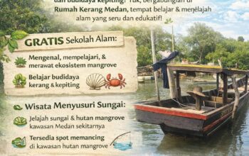 Rumah Kerang Medan Dirikan Sekolah Alam Lingkungan Hidup di Pesisir Belawan