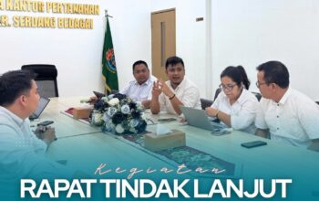 Kantor Pertanahan Kabupaten Serdang Bedagai Melaksanakan Kegiatan Rapat Tindak lanju LHP Pada Seksi Survei Dan Pengukuran