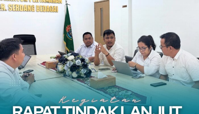 Kantor Pertanahan Kabupaten Serdang Bedagai Melaksanakan Kegiatan Rapat Tindak lanju LHP Pada Seksi Survei Dan Pengukuran