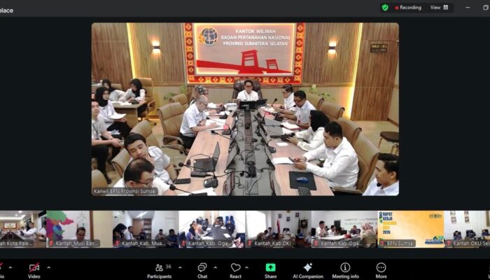 Berikan Pengarahan di Rakerda Kanwil BPN Provinsi Sumsel, Sekjen ATR/BPN: Kemampuan Kelola Tiga Instrumen Jadi Kunci Sukses Pemimpin
