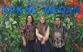 Koordinasi Penetapan Jadwal Lelang, Kantor Pertanahan Langkat Hadiri Undangan KPKNL Medan.