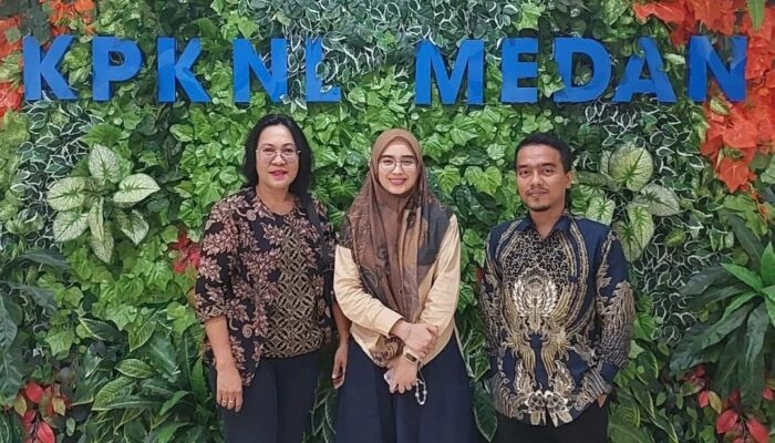 Koordinasi Penetapan Jadwal Lelang, Kantor Pertanahan Langkat Hadiri Undangan KPKNL Medan.