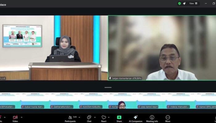 Gelar Webinar Nasional Soal Pengadaan Barang/Jasa, Sekjen ATR/BPN: Prinsip Utamanya adalah Transparansi