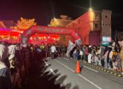 Kapolres Rohil Bersama Wakil Bupati Meriahkan Night Run “Go Sprint Go Green” 100 Meter di Bagan Siapi-api 