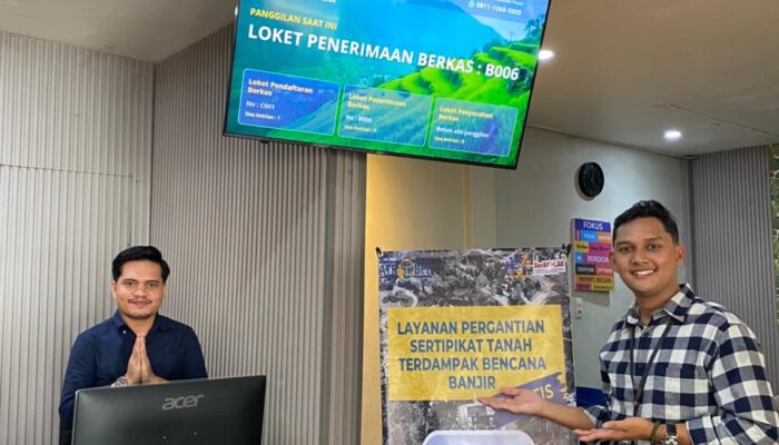 Kantor Pertanahan Kabupaten Langkat Hadirkan Loket Layanan Khusus bagi Masyarakat Terdampak Banjir