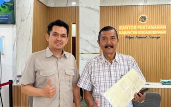 Kantor Pertanahan Kabupaten Serdang Bedagai Serahan Sertipikat Program PTSL Tahun Anggaran 2025 Di Desa Sei Nagalawan dan Desa Sei Buluh