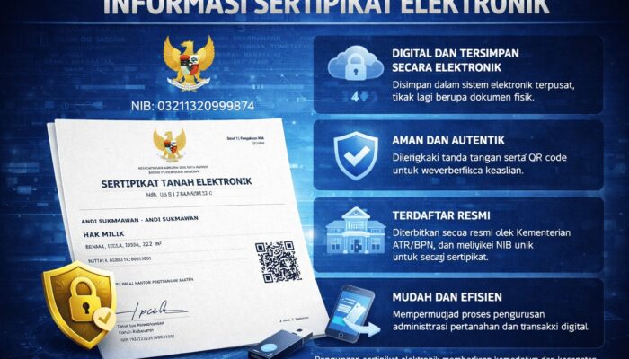 Sertipikat Elektronik, Inovasi Layanan Pertanahan yang Aman dan Efisien