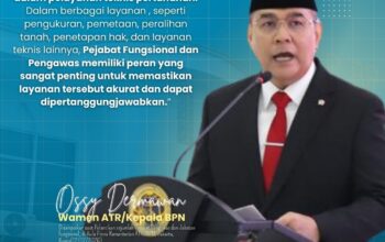Wamen ATR/Wakil Kepala BPN, Ossy Dermawan, Lantik Pejabat Pengawas dan Pejabat Fungsional di Kementerian ATR/BPN