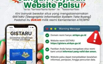 Hati Hati Pada Berbagai Website Palsu Yang Mengatasnamakan Laman ATR/BPN