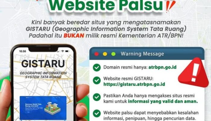 Hati Hati Pada Berbagai Website Palsu Yang Mengatasnamakan Laman ATR/BPN