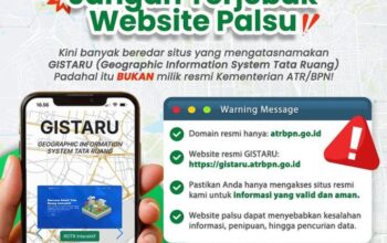 Hati Hati Pada Berbagai Website Palsu Yang Mengatasnamakan Laman ATR/BPN