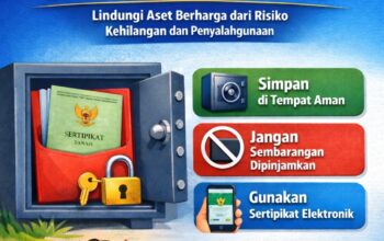 Ayo Jaga Sertipikat Mu, Lindungi Aset Berharga Dari Risiko Kehilangan Dan Penyalahgunaan