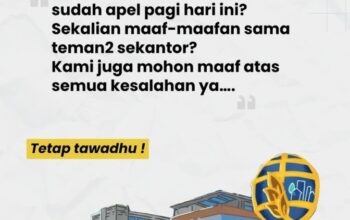 Apel Pagi Sekaligus Maaf Maafan Sesama Rekan Sekantor.