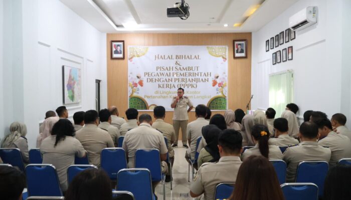 Halalbihalal dan Pisah Sambut PPPK, Kantor Pertanahan Kabupaten Langkat Perkuat Silaturahmi dan Kebersamaan