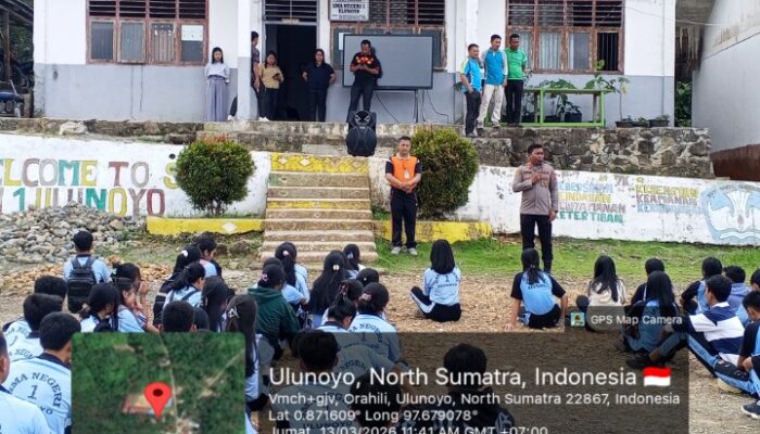 Kapolsek Lolowau Sosialisasikan Rekrutmen Polri di SMAN 1 Ulunoyo, Ajak Siswa Siap Bersaing Sehat