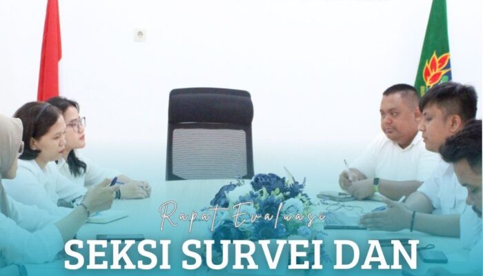 Seksi Survei Dan Pemetaan Mengadakan Rapat Evaluasi Kinerja Sebagai Upaya Meningkatkan Kualitas Pelaksanaan Tugas Dan Pelayanan.