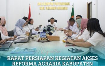 Kantor Pertanahan Kabupaten Serdang Bedagai Rapat Persiapan Kegiatan Akses Reforma Agraria Kabupaten Serdang Bedagai Tahun Anggaran 2026.