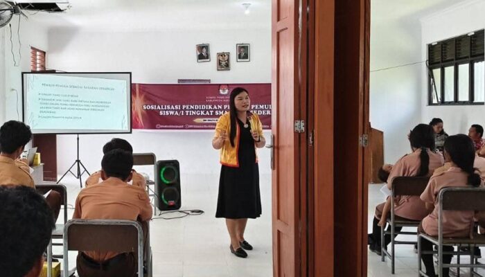 Bangun Generasi Melek Demokrasi, KPU Nias Selatan Dorong Siswa Jadi Pemilih Cerdas dan Kritis