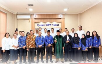 Kantor Wilayah Badan Pertanahan Nasional Provinsi Sumatera Utara Lantik 14 Asisten Surveyor Kadastral 