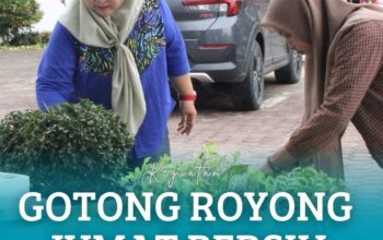 Jum’at Bersih, Kantor Pertanahan Kabupaten Serdang Bedagai Gotong Royong 