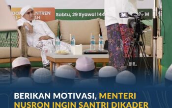Berikan Motivasi, Menteri Nusron Ingin Santri Dikader sebagai Pelaksana Kebijakan di Bidang STEM