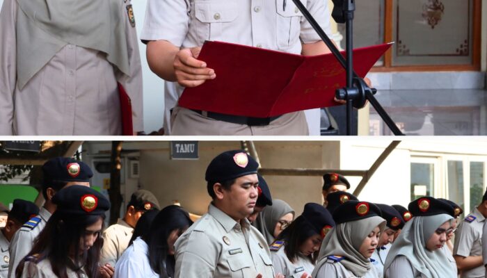 Apel Pagi Rutin Diikuti Seluruh Jajaran Pegawai Kantor Wilayah Badan Pertanahan Nasional Provinsi Sumatera Utara.