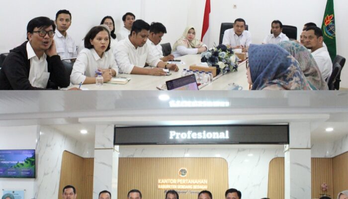 Kantor Pertanahan Kabupaten Serdang Bedagai Monev Bersama Seksi Survei dan Pemetaan Kadastral Kantor Wilayah BPN Provinsi Sumatera Utara.