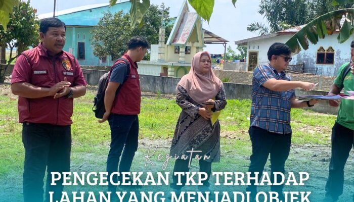 Kantor Pertanahan Kabupaten Serdang Bedagai Cek Lokasi Terhadap Tanah Yang Menjadi Objek Perkara di Desa Sei Belutu 