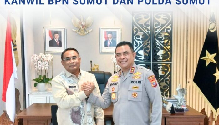 Pertemuan Strategis Antara Kepala Kantor Wilayah BPN Sumatera Utara Dan Kapolda Sumatera Utara Menjadi Langkah Penting Dalam Memperkuat Sinergi Dan Koordinasi Lintas Sektor