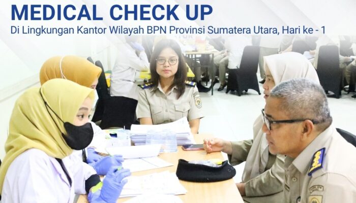 Pegawai BPN Sumut Ikuti Medical Check Up