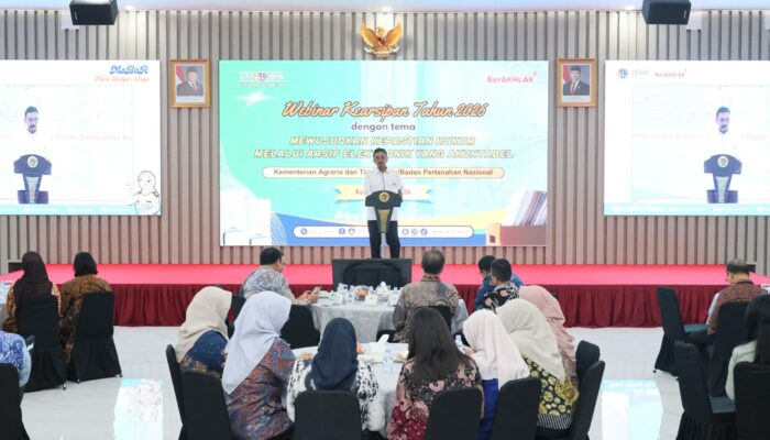 Peralihan Arsip Pertanahan Elektronik Sebagai Sebuah Keniscayaan, Sekjen ATR/BPN: Harus Dikelola Dengan Baik