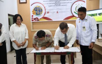 Perkuat Sinergi Serta Mendukung Tugas  Fungsi Masing Masing, Kejari Langkat, Kantor Pertanahan Kabupaten Langkat Tandatangani Kesepakatan.