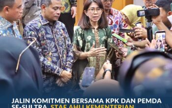 Jalin Komitmen Bersama KPK dan Pemda Se Sultra, Staf Ahli Kementerian ATR/BPN: Untuk Peningkatan Kualitas Layanan Pertanahan