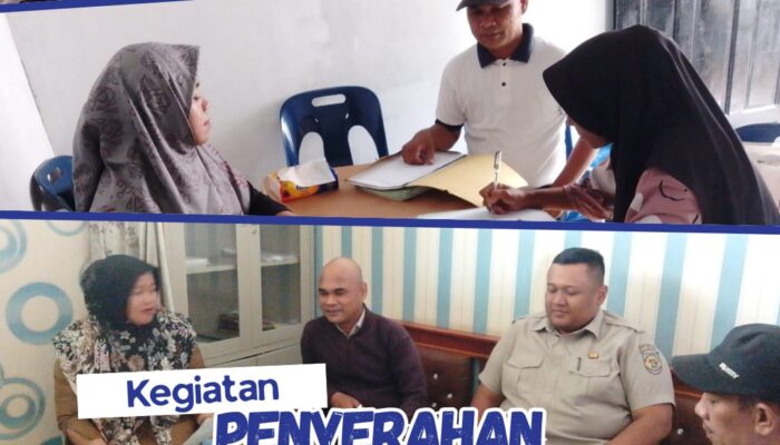 Kantor Pertanahan Kabupaten Serdang Bedagai Serahankan Sertipikat Hasil Penyelesaian Tunggakan PTSL di Beberapa Desa.