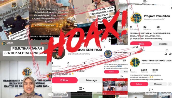 Kementerian ATR/BPN Tegaskan Tidak Ada Program Pemutihan Sertipikat Tanah