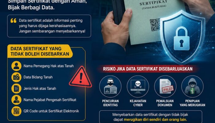 Kantor Pertanahan Kabupaten Serdang Bedagai Mengimbau Masyarakat Bijak Menjaga Dan Melindungi Data Sertifikat Tanah