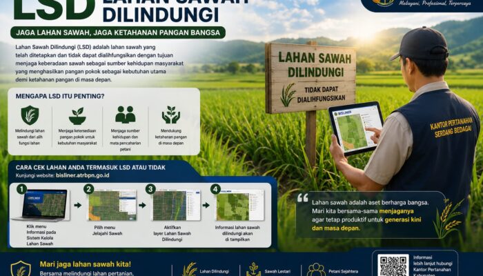 Kantor Pertanahan Kabupaten Serdang Bedagai Terus Mengedukasi Masyarakat Terkait Pentingnya LSD